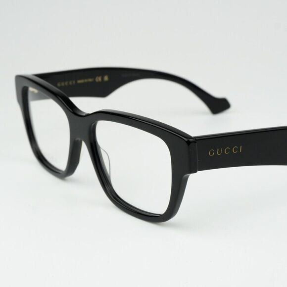 NEW Gucci GG1428O 004 Black Square Men Eyeglasses GG 1428O - Picture 9 of 13